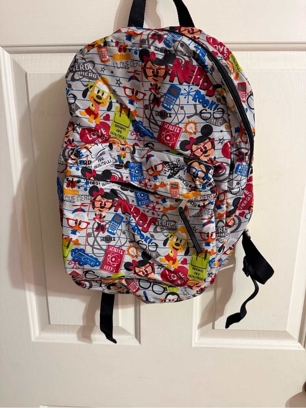 Disney Parks Nerds Rock
Cartoon Pattern Backpack - Mickey, Minnie, and Pluto